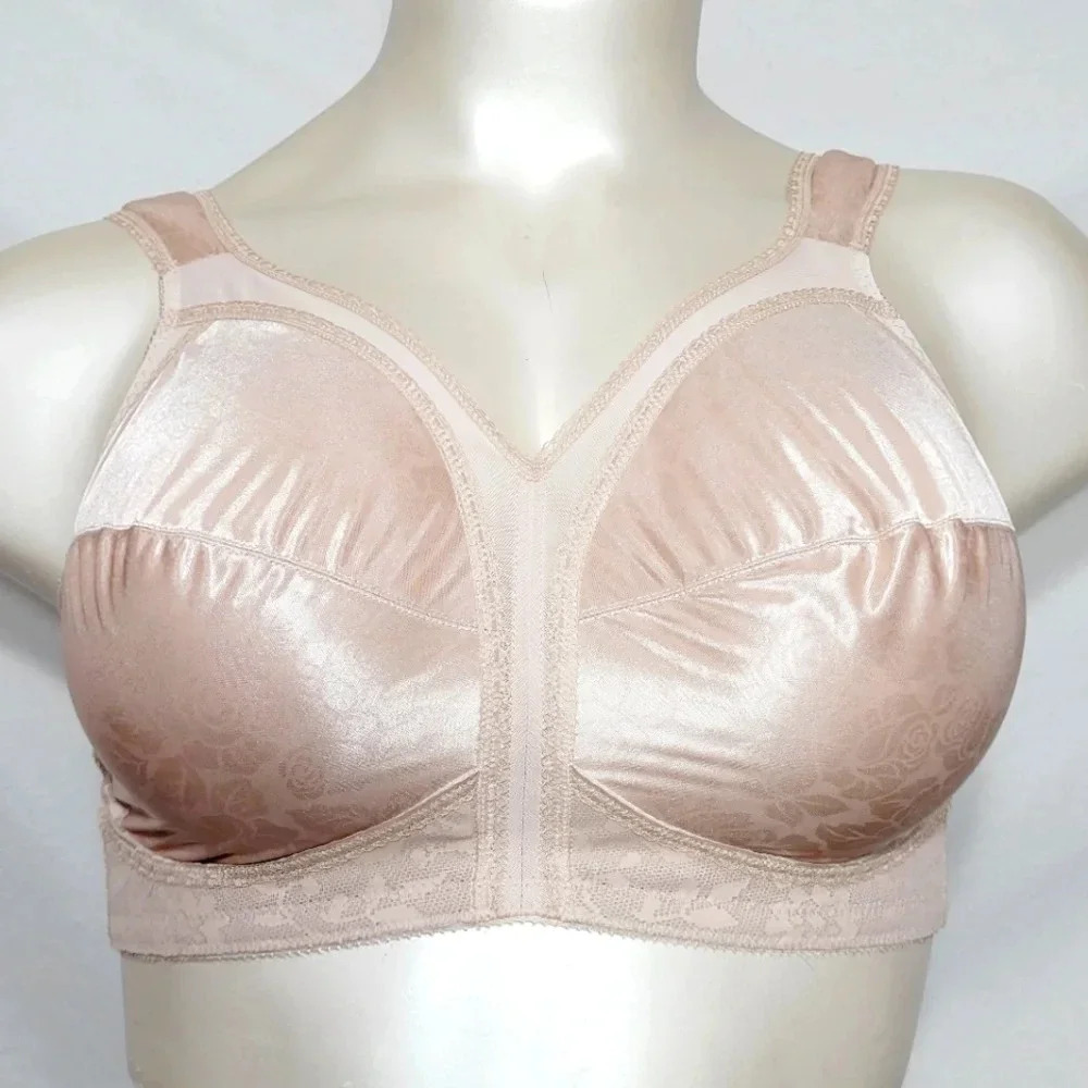 38DDD Playtex 4693 18 Hour Comfort‎ Strap Bra Natural Beige NWOT